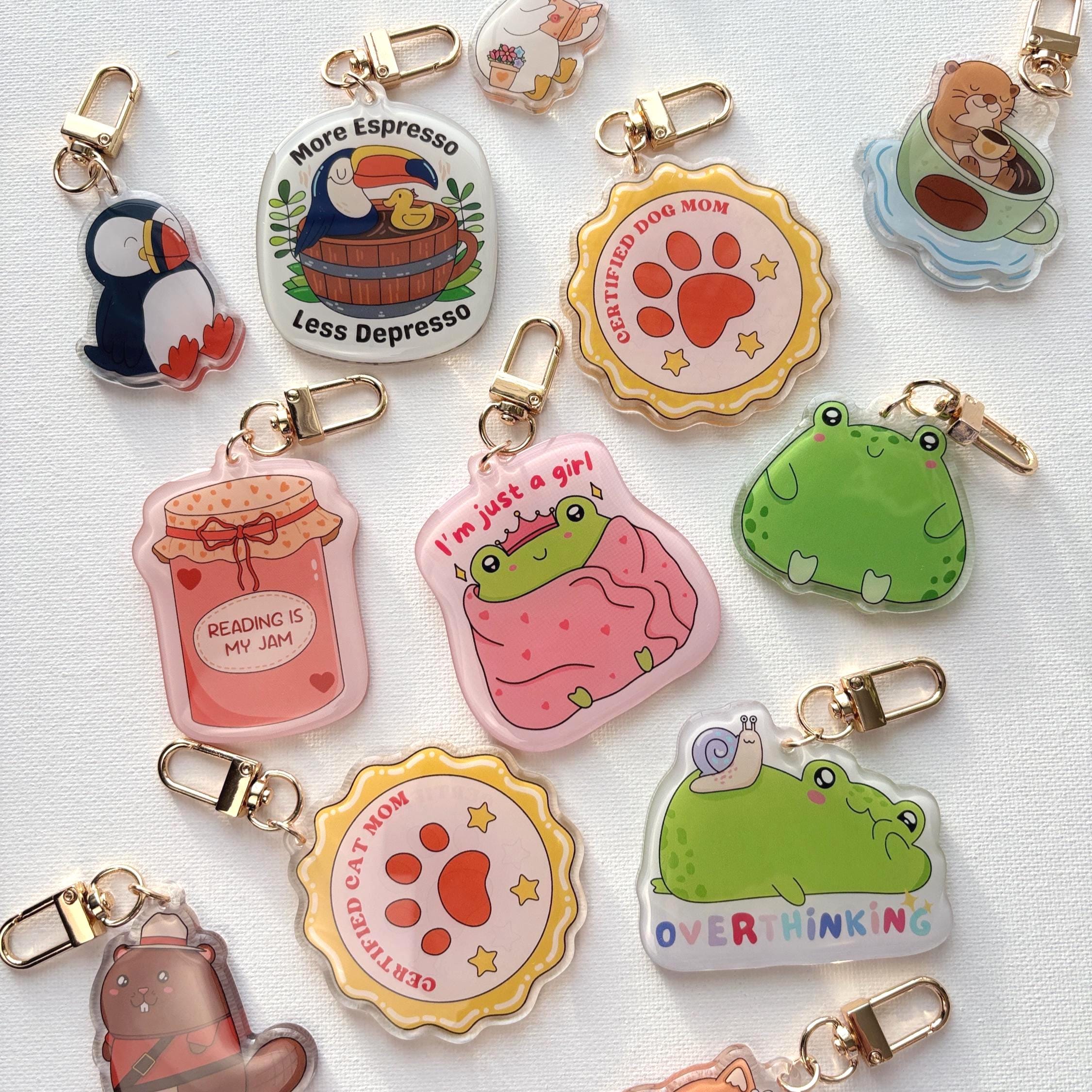 Reading is my Jam Acrylic Keychain