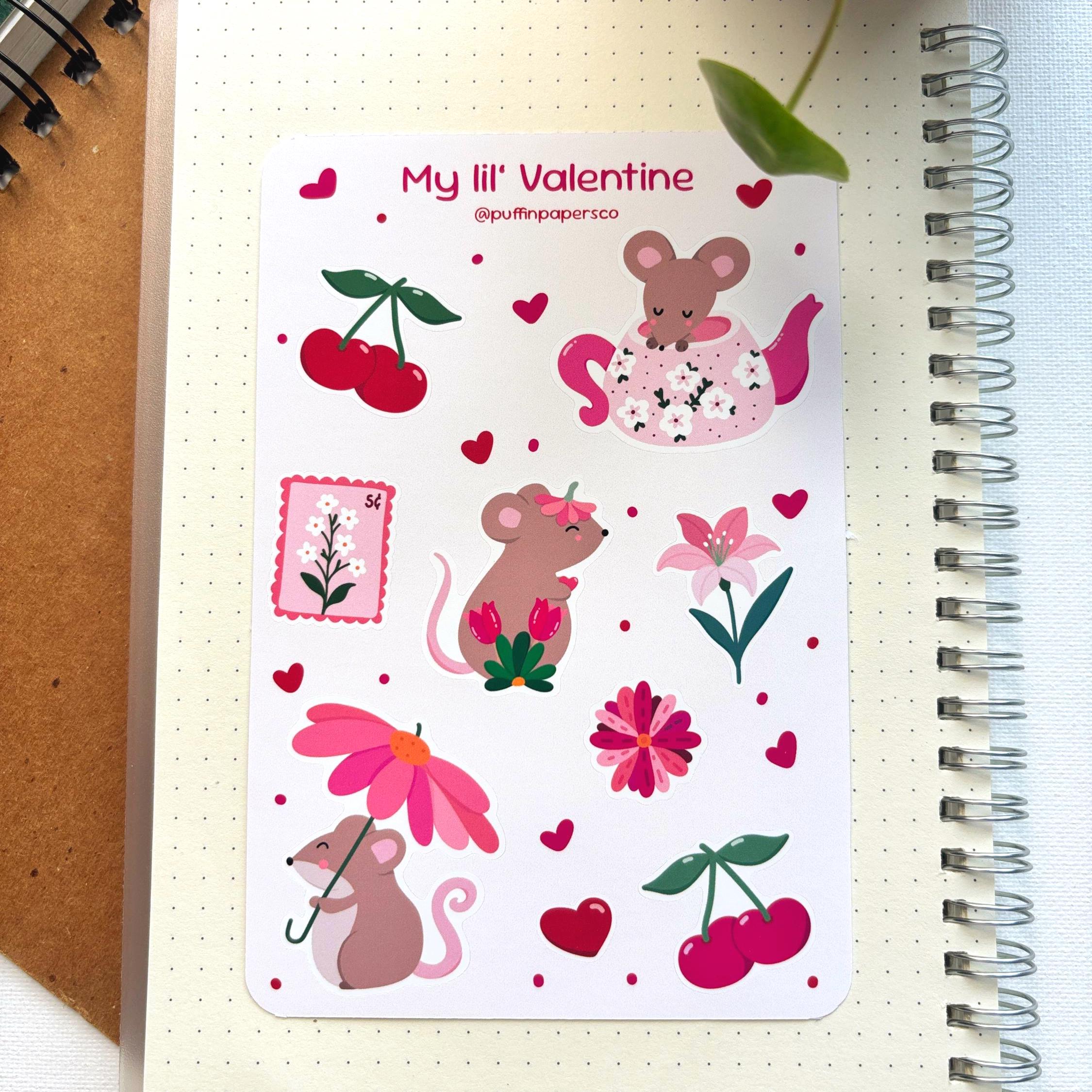 My Lil' Valentine Sticker Sheet