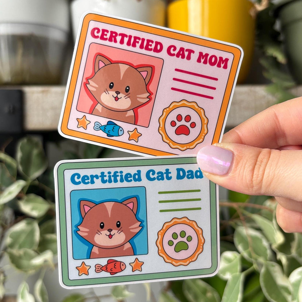 Certified Cat Parent Vinyl Sticker