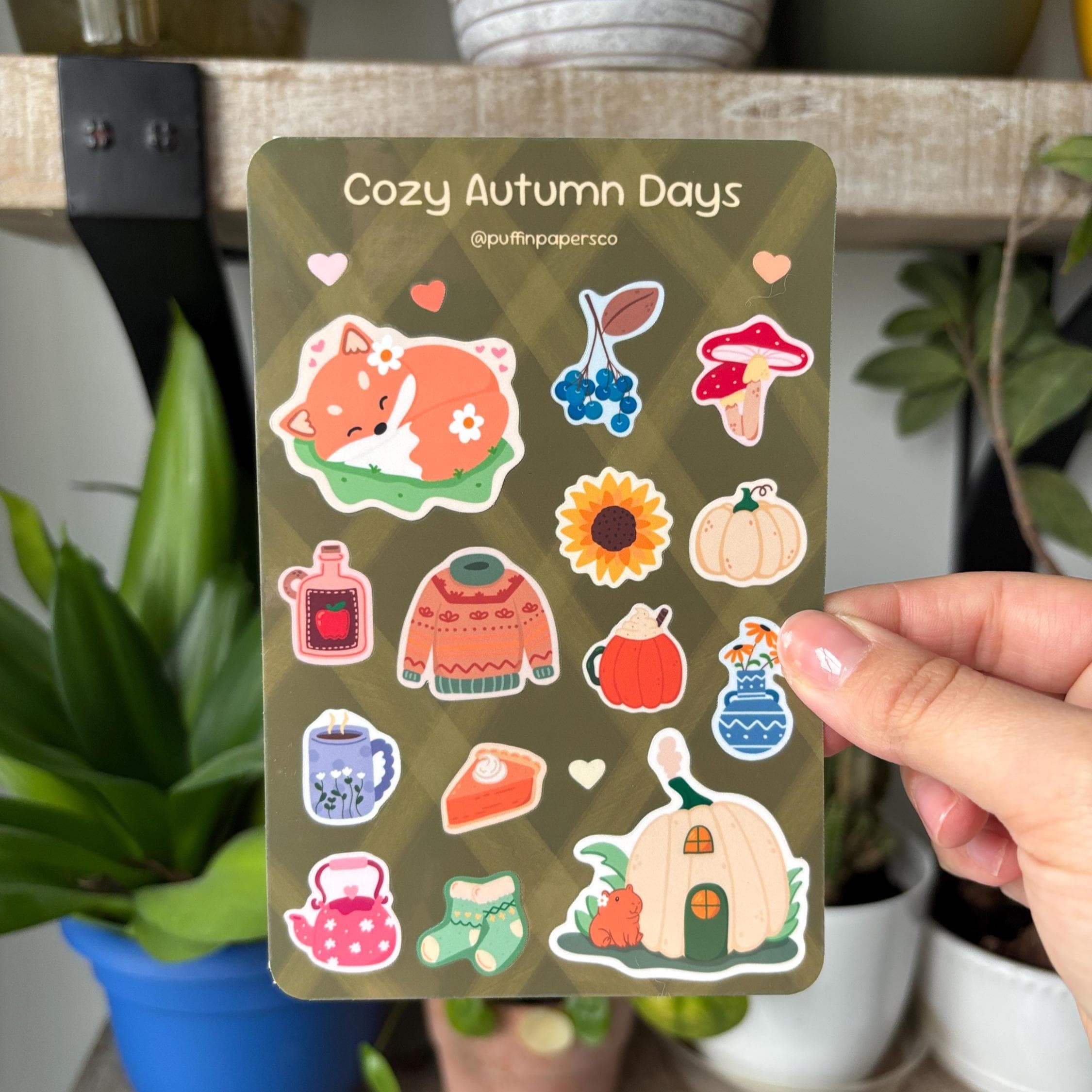 Cozy Autumn Days Sticker Sheet