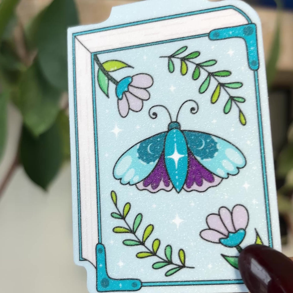Magical Glitter Magnetic Bookmark