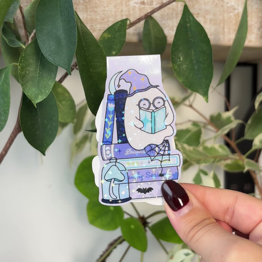 Ghosty Reading Magnetic Bookmark